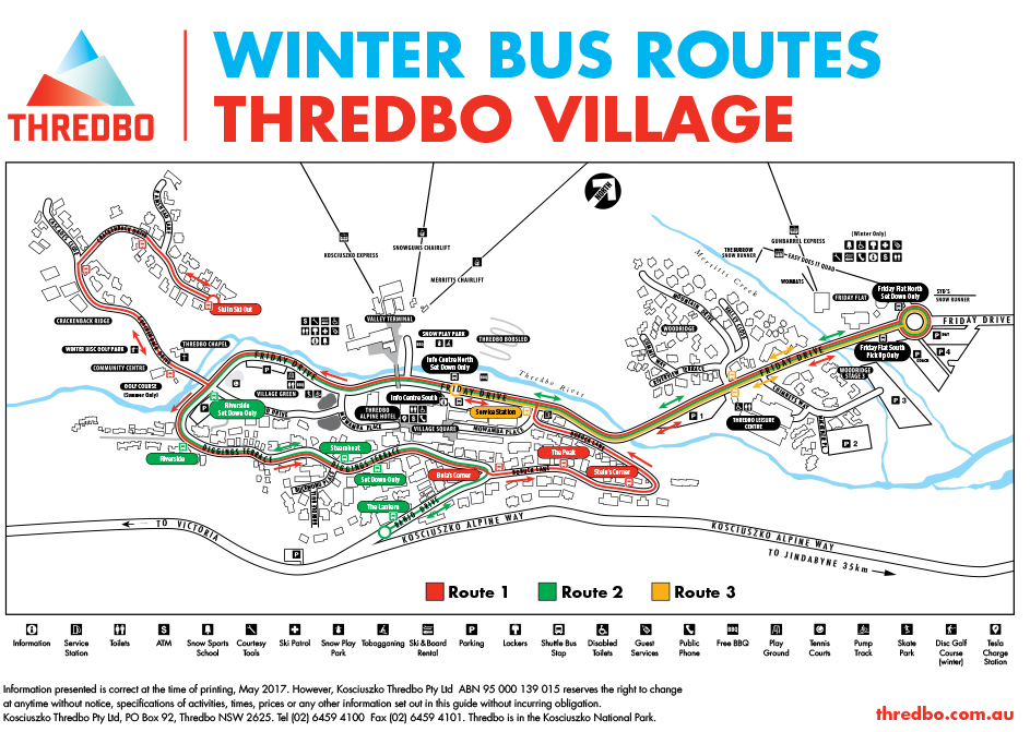 Winter Bus Routes Thredbo Village