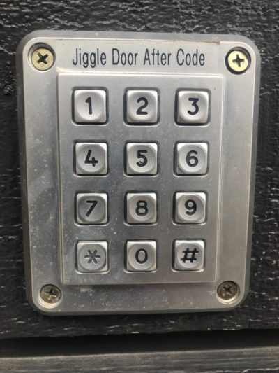 digital door code panel
